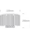 Virštinkinis sieninis šviestuvas, Chromo, 60158, ONE LIGHT