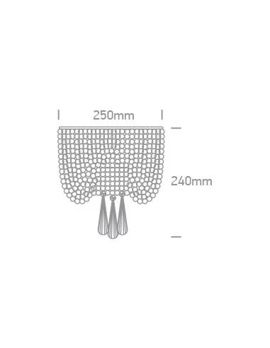 Virštinkinis sieninis šviestuvas, Chromo, 60162, ONE LIGHT