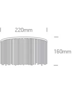 Virštinkinis sieninis šviestuvas, Chromo, 60168, ONE LIGHT