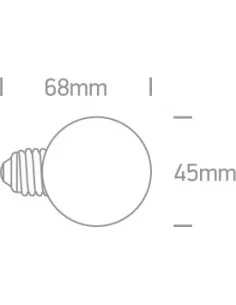LED lemputė, G45 Ball Lamps, 0,5W, 9G01/GR/E, ONE LIGHT