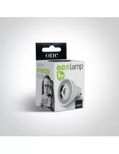LED lemputė, MR16 GU10, 6W, 7306CG/C, ONE LIGHT
