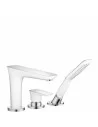 Maišytuvas į vonios kraštą trijų dalių  PuraVida chromas, Hansgrohe