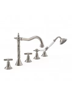 Maišytuvas vonios krašto Tres Clasic, su rankiniu dušu, TRES