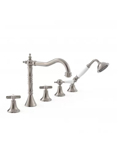 Maišytuvas vonios krašto Tres Clasic, su rankiniu dušu, TRES