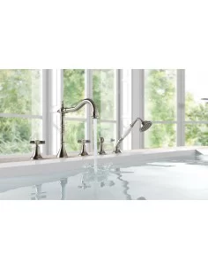 Maišytuvas vonios krašto Tres Clasic, su rankiniu dušu, TRES