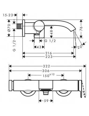 Maišytuvas voniai Vivenis, Hansgrohe