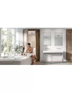 Maišytuvas vonios krašto Tres Clasic, su rankiniu dušu, TRES