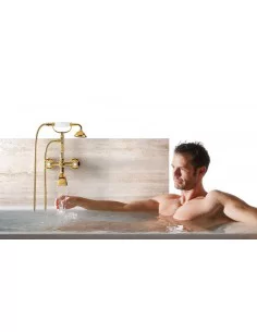 Maišytuvas termostatinis dušo Tres Clasic, su rankiniu dušu, TRES