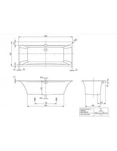 Vonia Squaro Edge 12, 1800x800 mm, Villeroy&Boch