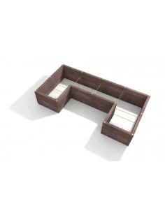 U1 - formos pakelta lysvė. pakelta lysvė suteiks 6,4 m² sodinimo plotą ir maždaug 5,0 m³ biomasės.