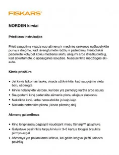 Kirvis kapojimo Norden N7, Fiskars