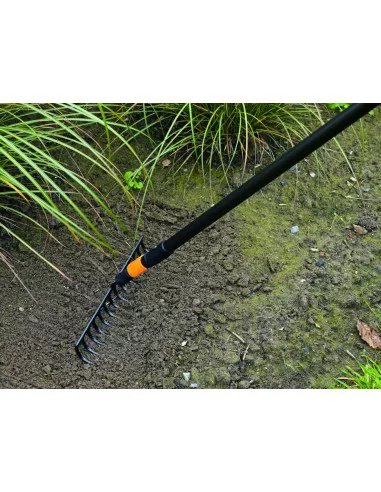 Grėblys daržininko QuikFit 14 virbų, be koto, Fiskars