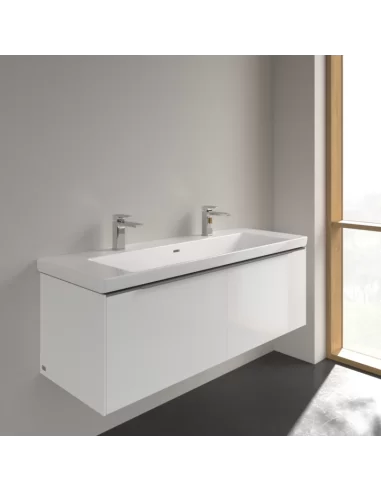 Praustuvas Subway 3.0 1300x470 mm, su dviem skylėmis maišytuvams, Villeroy & Boch