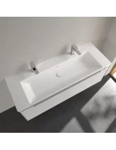 Praustuvas Subway 3.0 1300x470 mm, su dviem skylėmis maišytuvams, Villeroy & Boch