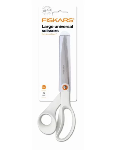 Žirklės didelės universalios Functional Form 24cm, baltos, Fiskars