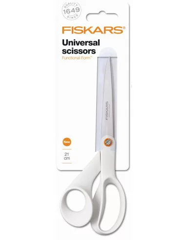 Žirklės universalios Functional Form 21cm, baltos, Fiskars