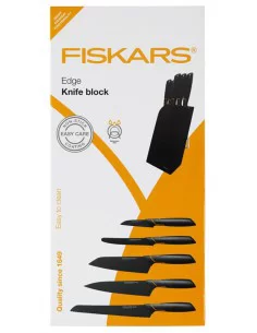 Peilių rinkinys su dėklu Edge, 5 peilių, Fiskars