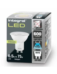 MR16 formos GU10 lemputė 5,7W, 540 lm, 36°, 3000K, valdoma Triac