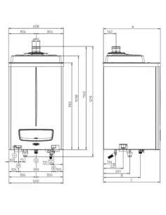 Pakabinamas dujinis katilas VICTRIX PRO 120 2 ErP, IMMERGAS