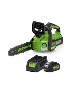 Akumuliatorinis Grandininis Pjūklas, 24V su 4Ah akumuliatoriumi gd24cs30k4, Greenworks