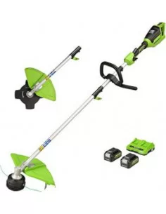 Styginė Žoliapjovė, 2x24V su dviem 4Ah akumuliatoriais gd24x2txk4x, Greenworks