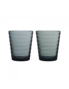 Stiklinės 2 vnt. Aino Aalto 220ml, tamsios pilkos sp., Iittala