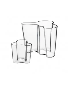 Vaza Alvar Aalto 160mm, skaidraus stiklo, Iittala