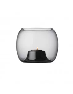 Žvakidė Kaasa 141x115mm, pilko stiklo, Iittala
