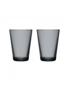 Stiklinės 2 vnt. Kartio 400 ml, tamsiai pilkos sp., Iittala