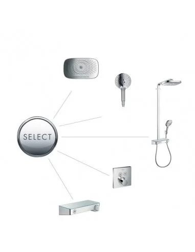 Maišytuvas dušo potinkinis termostatinis ShowerSelect E 2 funkcijos chromas, Hansgrohe