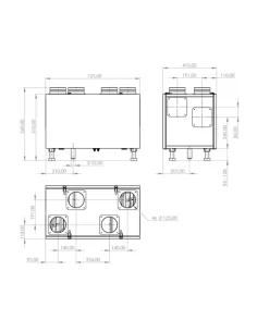 Rekuperatorius PRO MINI 300 H/V PREMIUM, PRODMAX