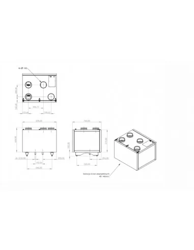 Rekuperatorius PRO MAX 400 V PREMIUM, PRODMAX