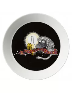 Lėkštė Moomin 19 cm Ancestor, juoda, Muumi