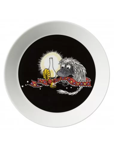 Lėkštė Moomin 19 cm Ancestor, juoda, Muumi