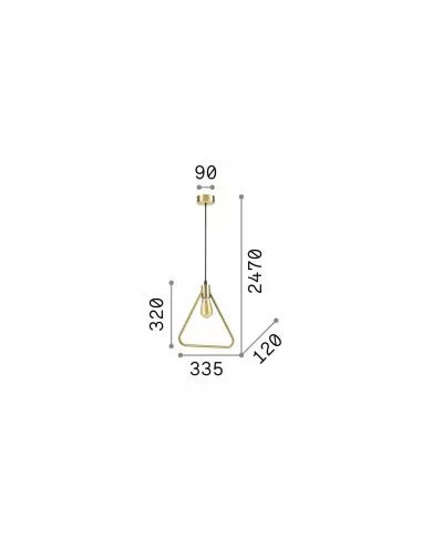 Pakabinamas šviestuvas abc sp1 triangle, Ideal lux