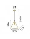 Pakabinamas šviestuvas abc sp1 triangle, Ideal lux