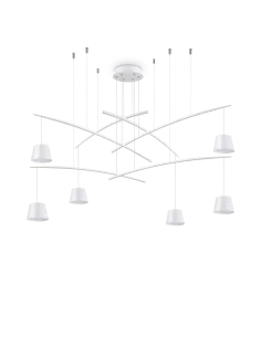 Pakabinamas šviestuvas fish sp6 bianco, Ideal lux