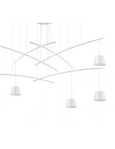 Pakabinamas šviestuvas fish sp6 bianco, Ideal lux