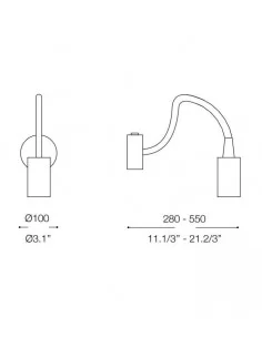 Sieninis šviestuvas focus-1 ap1 cromo, Ideal lux