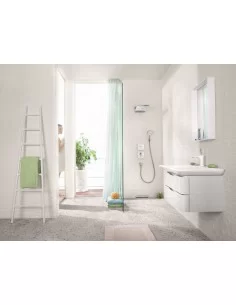 Maišytuvas dušo termostatinis potinkinis ShowerSelect glass 1 funkcija chromas/baltas, Hansgrohe