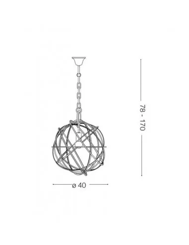 Pakabinamas šviestuvas konse sp1, Ideal lux