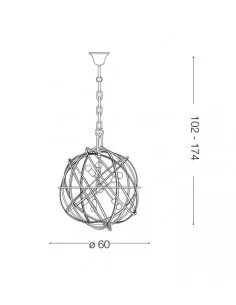 Pakabinamas šviestuvas konse sp6, Ideal lux