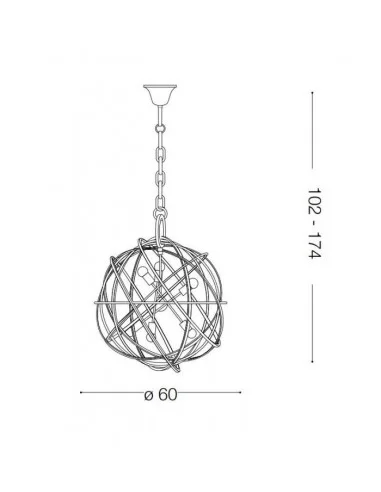 Pakabinamas šviestuvas konse sp6, Ideal lux