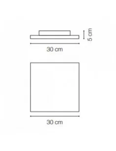 Lubinis šviestuvas mib pl1 square, Ideal lux