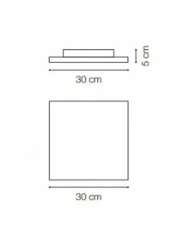 Lubinis šviestuvas mib pl1 square, Ideal lux