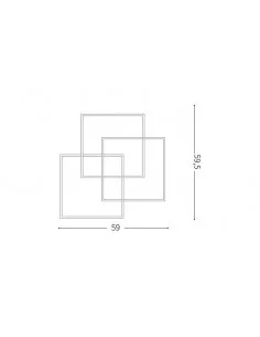 Lubinis šviestuvas frame-2 pl white, Ideal lux