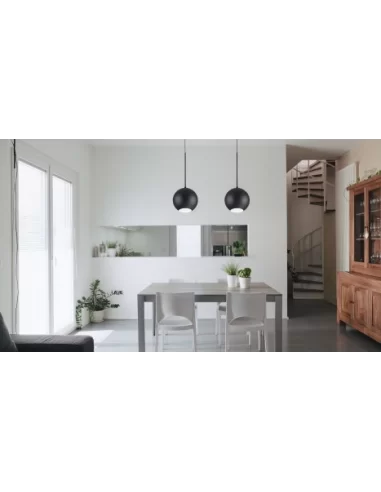 Pakabinamas šviestuvas mr jack sp1 big nero, Ideal lux