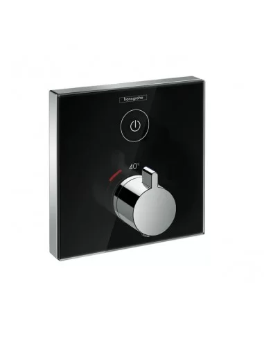 Maišytuvas dušo termostatinis potinkinis ShowerSelect glass 1 funkcija chromas/juodas, Hansgrohe