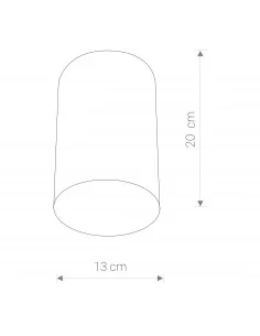 Lubinis šviestuvas point plexi black l, Nowodvorski