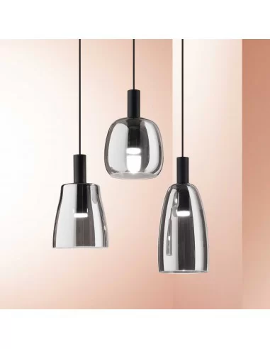 Pakabinamas šviestuvas coco-2 sp1 smoky grey, Ideal lux